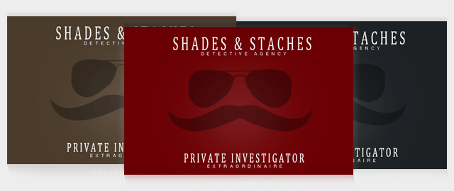 Shades & Staches Business Card