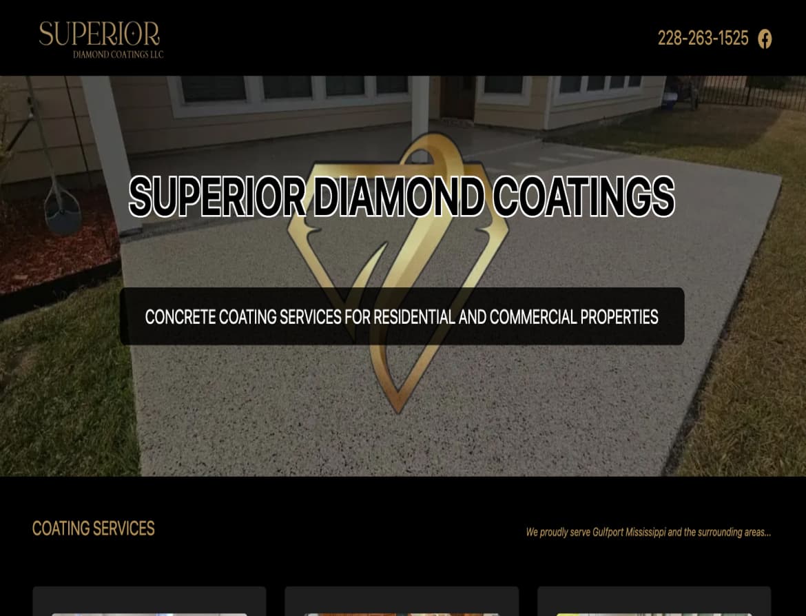 Superior Diamond Coating Website