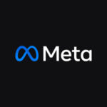 Meta logo on dark background